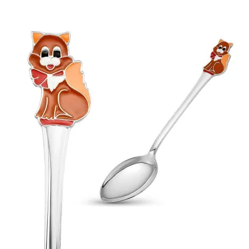 9301100б_ложка чайная "кошка"