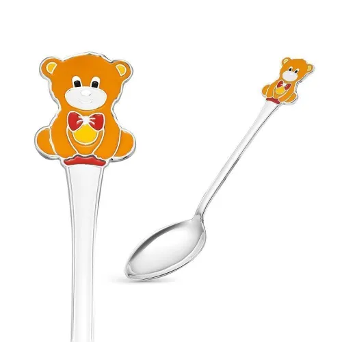 9301094б_ложка чайная "медведь"