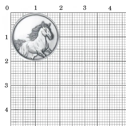 93011580-7_сувенир "монета на год лошади"