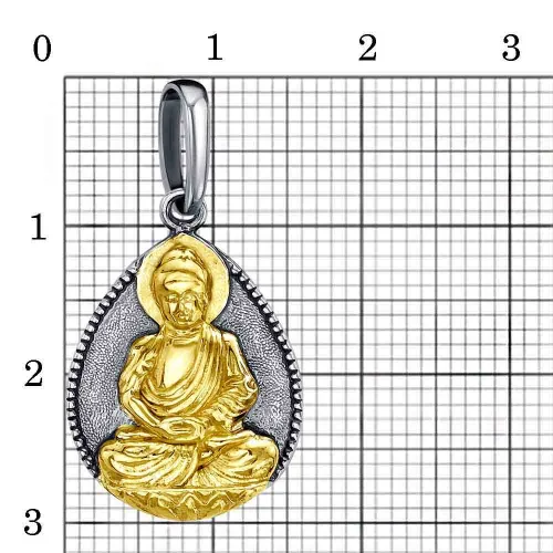 54014040-1_подвеска "будда"