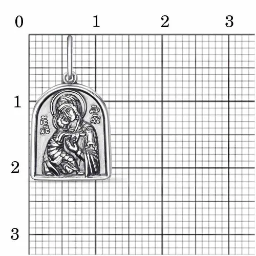 53014700в_подвеска "владимирская божия матерь"