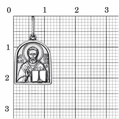 53014700н_подвеска "николай чудотворец"