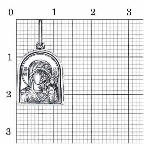 53014700к_подвеска "казанская божия матерь"